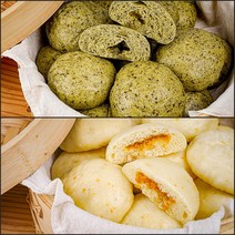 제주 쑥찐빵 낱개포장 제주도쑥빵 막걸리술빵 감귤 한라봉 4종 택배, 80g