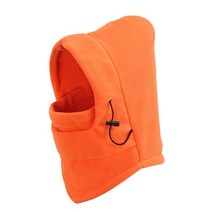 겨울 오토바이 오토바이 레이싱 헬멧 라이너 열 양털 balaclava 후드 남성 여성용 넥 워머 모자 모자, 주황색, 한 사이즈가 가장 잘 맞습니다