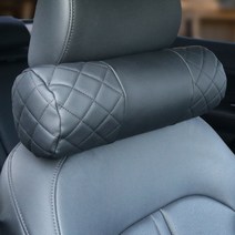 포드익스프롤러 차량 운전 헤드레스트 스티치 디자인 피노 목쿠션, 2p, 블랙