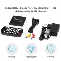 미니 미디어 플레이어 1080p 미니 hdd 미디어 박스 tv 박스 비디오 멀티미디어 플레이어 full hd with sd mmc 카드 리더기 100mpbs eu 플러그, 나는 플러그