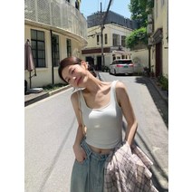 가슴 패드 U 칼라 T와 크로스 디자인 느낌을 가진 장 베이 베이