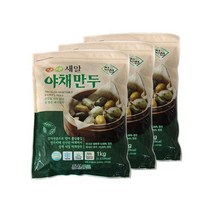 풍성에프에이 고기없는 채식만두 3색 새알 야채만두 1kgX3봉 801148, 3봉, 1kg