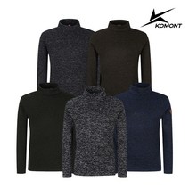 [코몽트] 남성 하이넥 보카시 약기모 티셔츠(종택일)