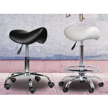 새들 체어 승마 의자 미용실 마사지 말안장 스툴, 앉은 키 최대 58cm