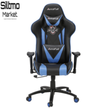 오토풀 autofull 게이밍의자 프로게이머 인체공학 e스포츠 롤의자, 블루 + 블랙