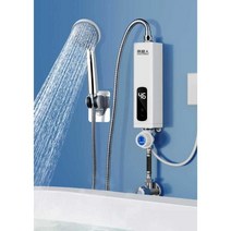 순간 전기 온수기 미니 벽걸이형 직접설치 원룸 샤워, 3500W샤워기+누수 방지 플러그형