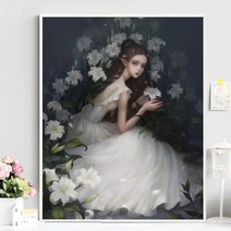 보석십자수 DIY 돈들어오는 캐릭터 풍경 꽃 요정 오즈의 마법사 동화 만화 세트, 80X105CM라운드 다이아몬드 풀 페이스트 배송