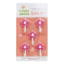 우일 플라워미니행거5P_4146 부착 벽 걸이 타일, 없음
