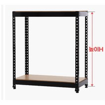 무볼트랙 세탁기선반 정리대 세제진열대 선반가구 가방선반 벽수납 조립식가구 조립식선반 수납랙 철재선반, 2단 블랙 120x30cm