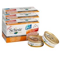 쉐지애 고양이 내추럴스타일 캔 50g x 6p, 닭고기 + 호박 + 쌀 혼합맛, 3개