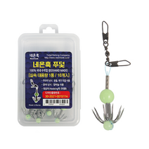 네온훅 쭈덫 실속형 대용량 1통 10개입 쭈꾸미 문어낚시 어시스트훅