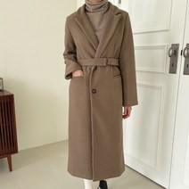 타니즈 노원 하객룩 테일러드 싱글버튼 맥시 롱코트