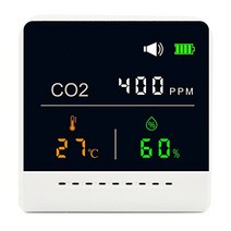 이산화탄소 농도계 CO2센서 CO2농도계 정밀도 교정 가능 범위 (화이트)