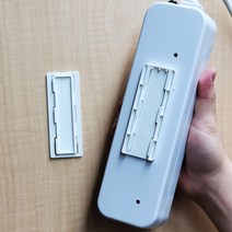 앤드솜 무타공 슬라이드 부착식 멀티탭거치 홀더 + 나노 양면테이프 4P 8P, 4개