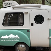 캠핑카 차량용스티커 튜닝 자동차스티커 카라반꾸미기 데칼스티커 10종, 6 아웃도어 라이프, 대형, 화이트