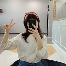 시나몬걸 상큼 체크 19종 헤어밴드 넓은 머리띠