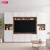 모던 월플렉스 서재형 거실장 2800, 그레이