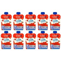 EllasKitchen 엘라스키친 데어리 프리 라이스 바나나 스트로베리 푸딩 7개월이상 80g 10팩