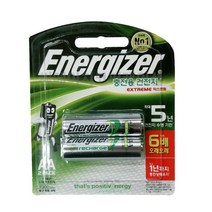 에너자이저 익스트림 충전지 1.2V2300mAh AA2알 카드타입, 1개