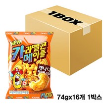 크라운 카라멜콘 메이플, 74g, 16개
