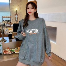 IDT 롱맨투맨 기모 티셔츠 오버핏 빅사이즈 맨투맨 티셔츠/후드티/기모맨투맨/맨투맨티
