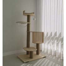 당근펫 원목 캣타워 DIY 투명 해먹 숨숨집