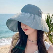 여름여성중절모 페도라 여성용 면 버킷햇 자외선 차단 파나마 모자 퓨어 컬러 선보닛 페도라 야외 어부