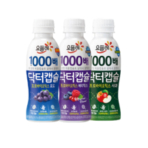 요플레 닥터캡슐130mlx20개 (포도8+사과8+베리믹스4)/1000배/유산균/냉장무배, 20개, 130ml