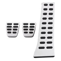 기아 스포티지 nq5 2022 2023 용 스테인레스 스틸 자동차 스타일링 페달 브레이크 가속기 미끄럼 방지 드릴링 페달 커버 부품 mt, 3개