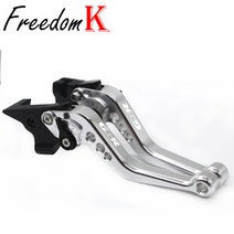 SUZUKI GSR 750 2011-2018 600 오토바이 액세서리 CNC 짧은 브레이크 클러치 레버 LOGO, 05 Silver