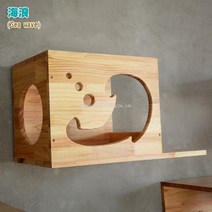 원목 우드 캣워커 캣타워 고양이 벽선반 벽걸이 구름다리 투명해먹 DIY, S + 1개