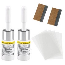 자동차송진제거 세차송진 자동차 송진포 2pcs 자동차 창 유리 깨진 스크래치 복구 도구 DIY 앞 수리 액체, 02 B