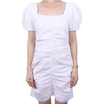 가니 여성 포플린 미니 원피스 화이트 F7705 151