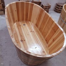 이동식 히노끼 욕조 가정용 히노끼탕 편백욕조 간이, 통나무형 120x90x65