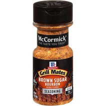 컴퍼니24 McCormick Grill Mates 브라운 슈가 버번 시즈닝 765 4g(27온스) 시즈닝의 용기 1개 당밀 붉은 피망 등으로 제조 스테이크 가금류 및 야채용, 3 Ounce (Pack of 6)