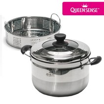 퀸센스 스팀쿠커 찜냄비 3중바닥 인덕션 스텐 찜기 찜솥 모음, 5. 스팀쿠커 30Cm