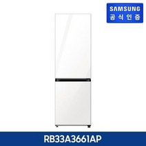 삼성 비스포크 냉장고 2도어 키친핏 글래스 [RB33A3661AP], 새틴그레이