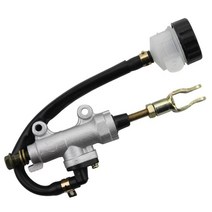 브레이크 부스터 부스터호스 튜닝 펌프 suzuki kawasaki honda yamaha 리어 마스터 실린더 용 오토바이 범용 풋 유압 오토바이, 블랙