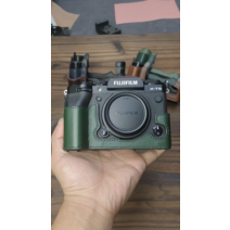 명품카메라백 카메라가방 안전 보호 DSLR 디카 백팩 케이스 메신저백 Fuji XT5 카메라 가방 XS10 보호 케이스 XT4 가죽 케이스 XT3 XT2 가죽 베이스 XT30 카메라 케이스, XT5 올리브 그린