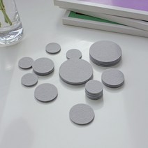 올데이랩 FELT 소음방지스티커 그레이 층간소음방지, 원형, 2. 중형(18P) X 3개