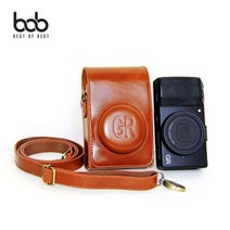 [ILLU]bob 리코 RICOH GR 1 2 하이엔드 카메라 가죽케이스 크로스백 카메라백 고급 가방 용가방 보관백_hAeEA, 블랙, 선택h_리코GR1.2공용
