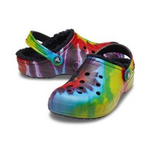 크록스 성인 BAYA LINED TIEDYE GRAPHIC CLOG MUB 22FUCL207329 22FUCL207329_Z988