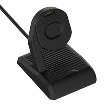 Suunto 7 시계 부속품을 충전하기위한 도크 크래들 Suunto7 시계를위한 충전기 교체 용 스탠드 홀더 어댑터, 하나, 검정