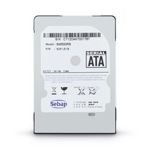 [SEBAP] Brillante HDD 500GB SM500RS 노트북용 (2.5HDD/ SATA3/ 5400rpm/ 128MB/ PMR/ 9mm/ 리퍼비시), 상세페이지 참조, 상세페이지 참조