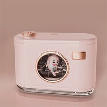 미니 가습기 귀여 돌고래 가습기 USB 충전식 가습기, 핑크색_무선용