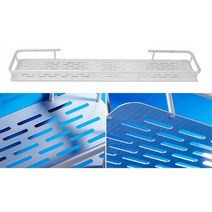 녹슬지않는 주택 욕실용 가벼운 일자 수납선반 목욕탕정리대 튼튼한 안떨어지는 샤워용품, 1개, 바스 알루미늄일자선반60cm