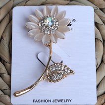 해바라기 브로치 뱃찌 패션 핀뱃지 옷핀브로치