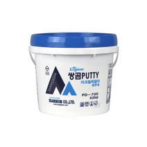 쌍곰 PUTTY 건축용 퍼티 PD-700 아크릴릭필러 5kg 외부용