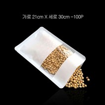 쌀포장지 봉투 고급형 화이트 투명 진열봉투 비닐봉투 21X30cm 1, 사이즈:21X30cm