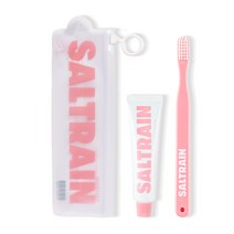 [솔트레인] 트래블 키트 로즈시트론 핑크(치약1개+칫솔1개), 핑크